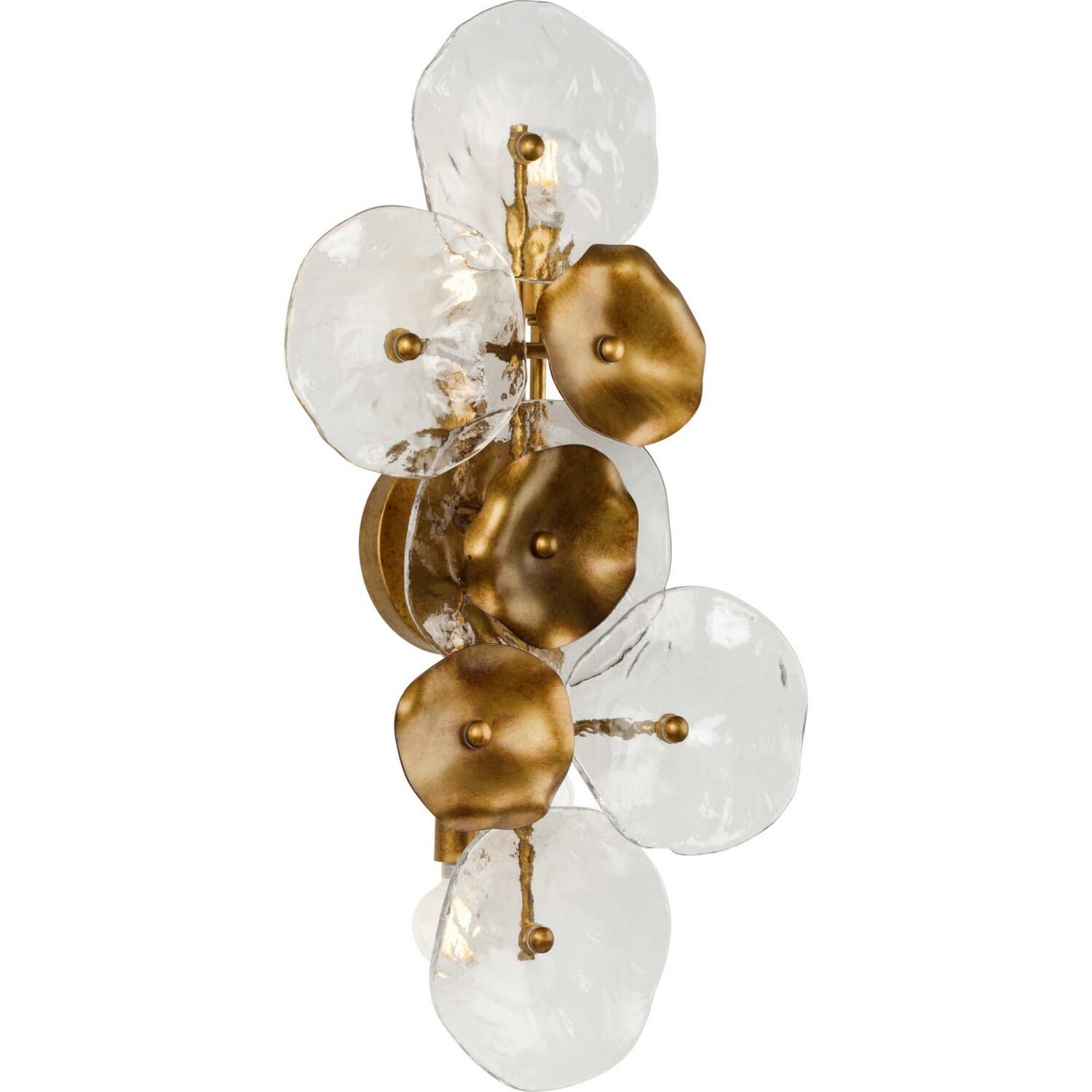 Gold Ombre Four Light Wall Sconce from the Loretta Collection