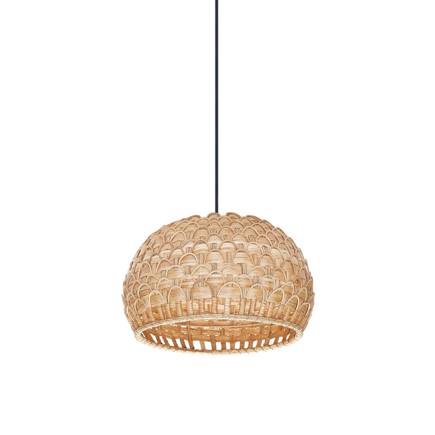 Black One Light Pendant from the Tahiti Collection