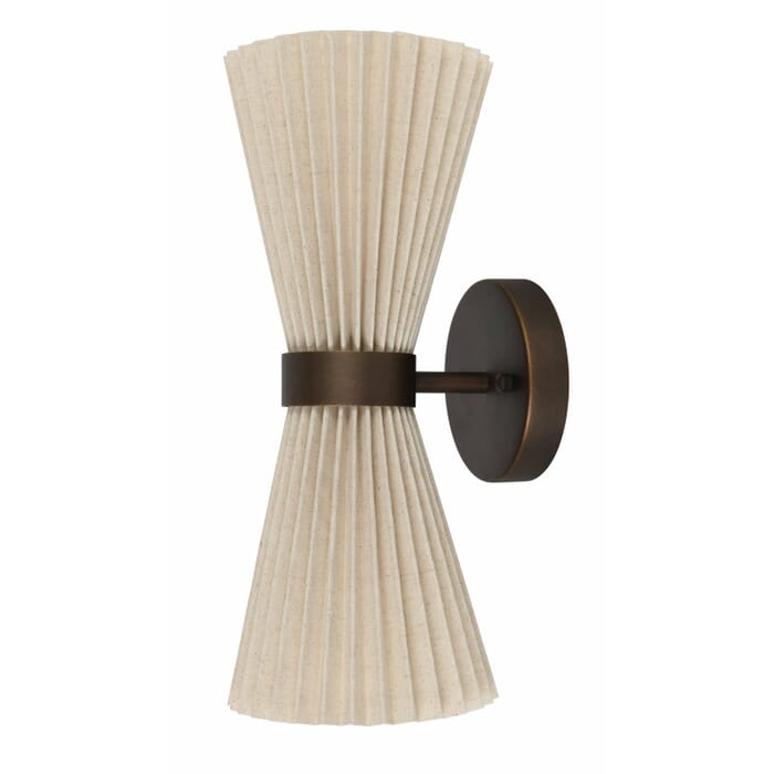 Amore 2-Light Wall Bracket in BronzeNatural Amore 2-Light Wall Bracket in BronzeNatural