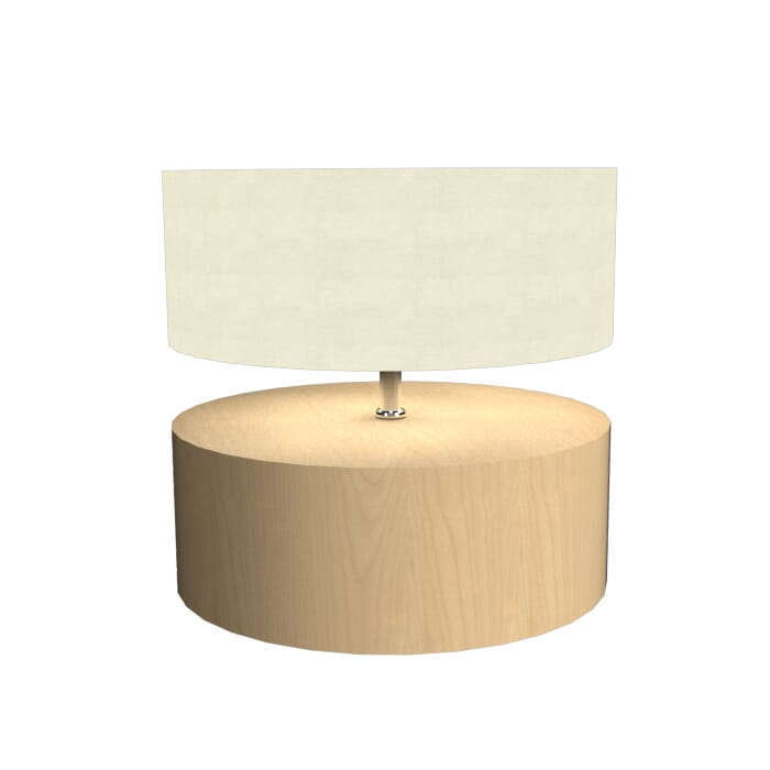 Cylindrical 1-Light Table Lamp in Maple Cylindrical 1-Light Table Lamp in Maple