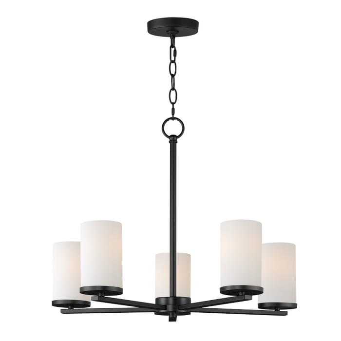 Lateral 5-Light Chandelier in Black Lateral 5-Light Chandelier in Black