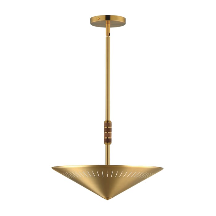 Helsinki 2-Light Pendant in Natural Aged Brass Helsinki 2-Light Pendant in Natural Aged Brass