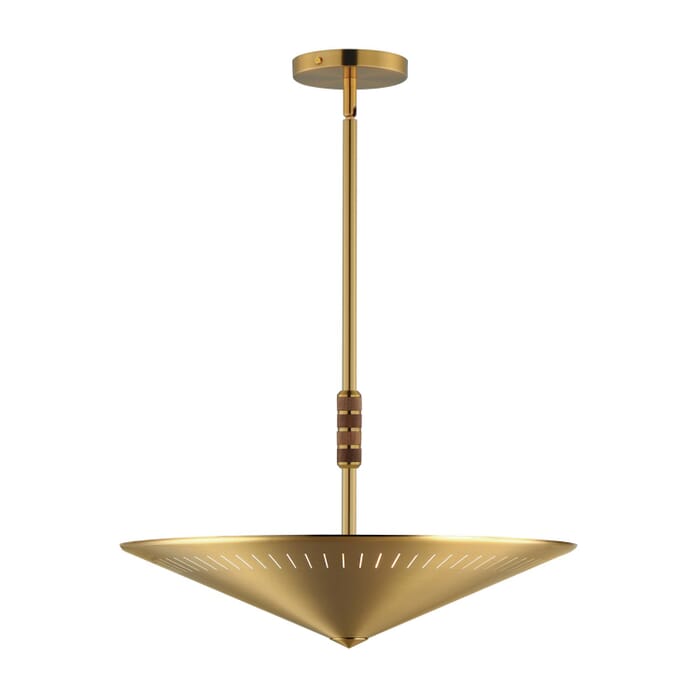 Helsinki 3-Light Pendant in Natural Aged Brass Helsinki 3-Light Pendant in Natural Aged Brass