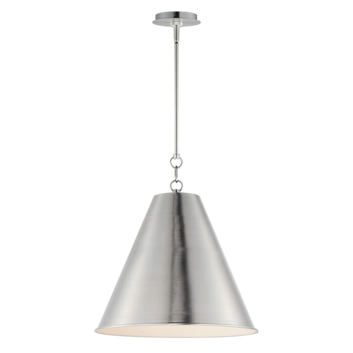 Veritas 1-Light Pendant in Satin Nickel Veritas 1-Light Pendant in Satin Nickel