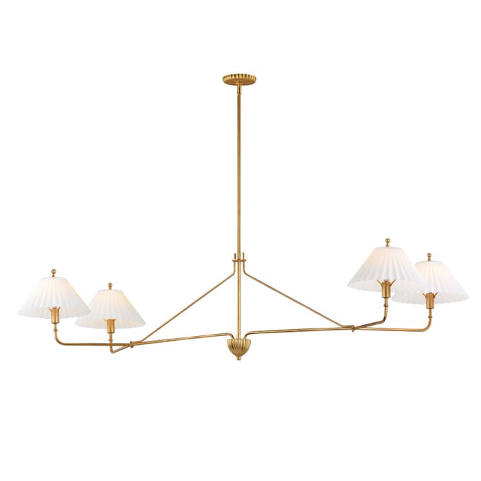 Kismet 4-Light Linear Pendant in Gold Leaf Kismet 4-Light Linear Pendant in Gold Leaf