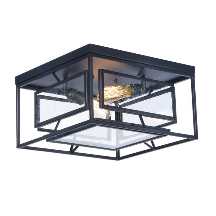 Era 2-Light LED Flush Mount in Black Era 2-Light LED Flush Mount in Black