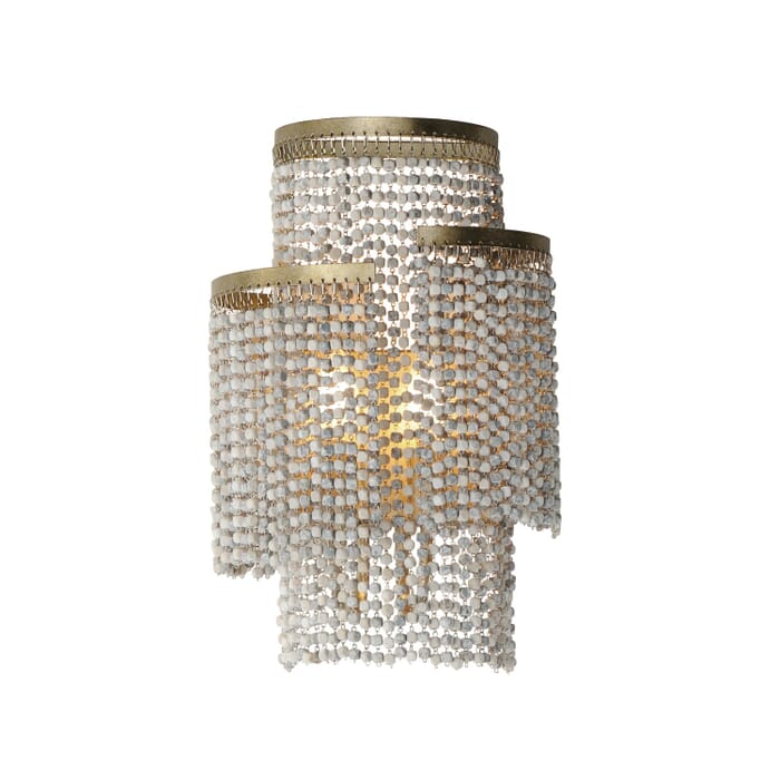 Fontaine 2-Light Wall Sconce in Golden Silver Fontaine 2-Light Wall Sconce in Golden Silver