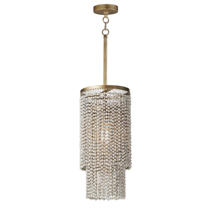 Fontaine 1-Light Pendant in Golden Silver Fontaine 1-Light Pendant in Golden Silver