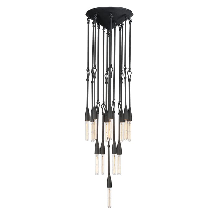 Pioneer 13-Light Pendant in Anthracite Pioneer 13-Light Pendant in Anthracite