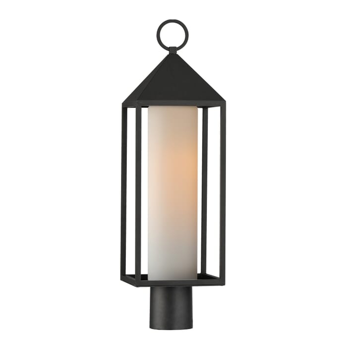 Aldous 1-Light Outdoor Post Mount in Black Aldous 1-Light Outdoor Post Mount in Black
