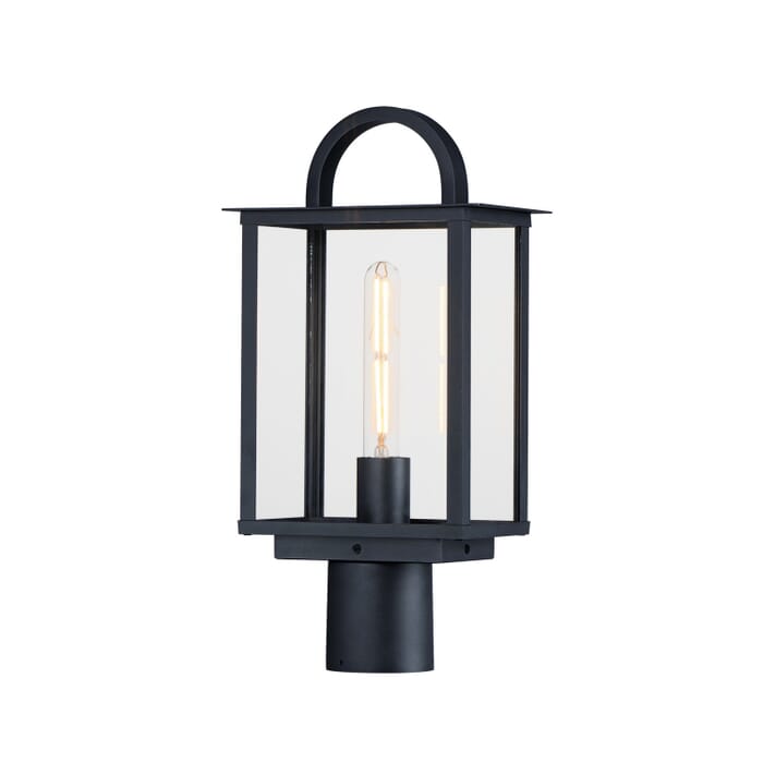 Manchester 1-Light Deck with Post Lantern in Black Manchester 1-Light Deck with Post Lantern in Black