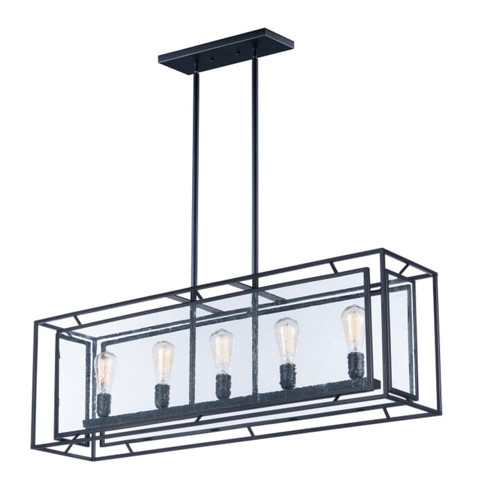 Era 5-Light LED Pendant in Black Era 5-Light LED Pendant in Black