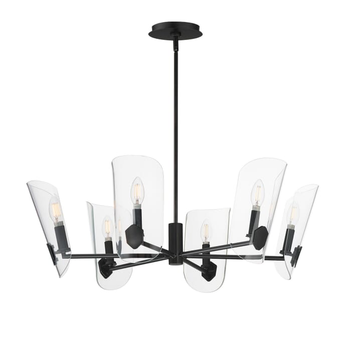 Armory 6-Light Chandelier in Black Armory 6-Light Chandelier in Black