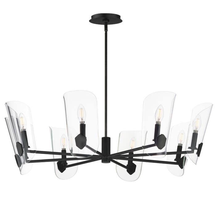 Armory 8-Light Chandelier in Black Armory 8-Light Chandelier in Black