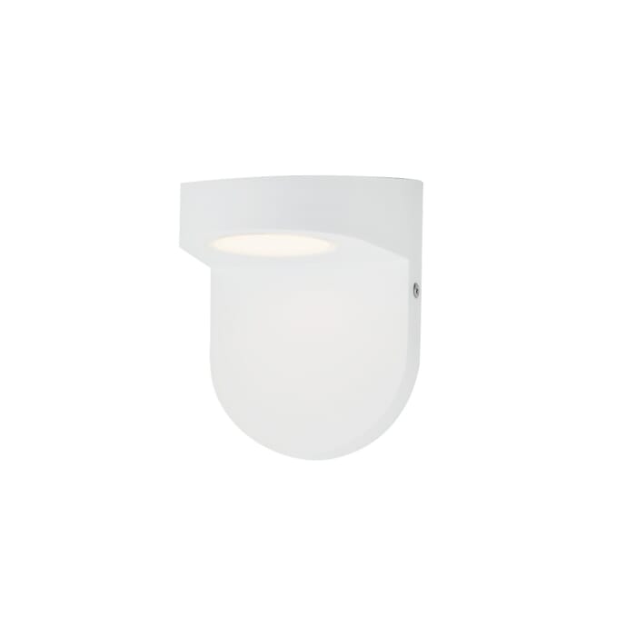 LEDge 1-Light LED Outdoor Wall Sconce in White LEDge 1-Light LED Outdoor Wall Sconce in White