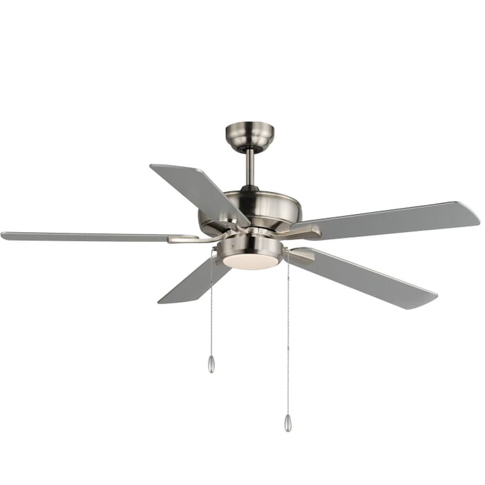 Super-Max 1-Light 52" Hanging Ceiling Fan in Satin Nickel Super-Max 1-Light 52" Hanging Ceiling Fan in Satin Nickel