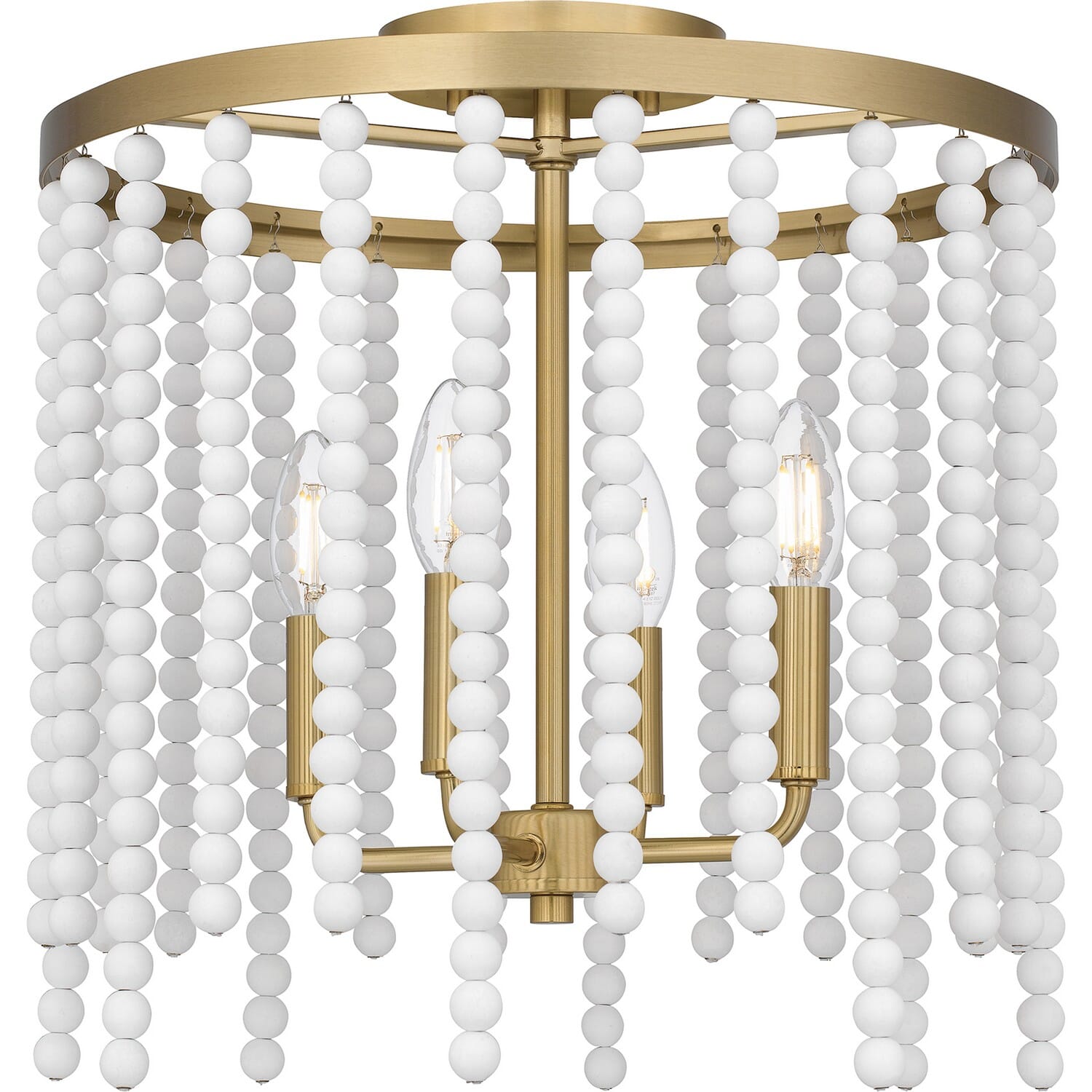 Four Light Semi Flush Mount by Quoizel