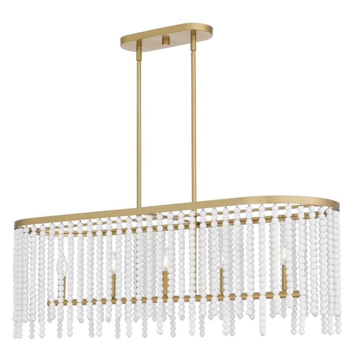 Five Light Linear Chandelier by Quoizel Five Light Linear Chandelier by Quoizel