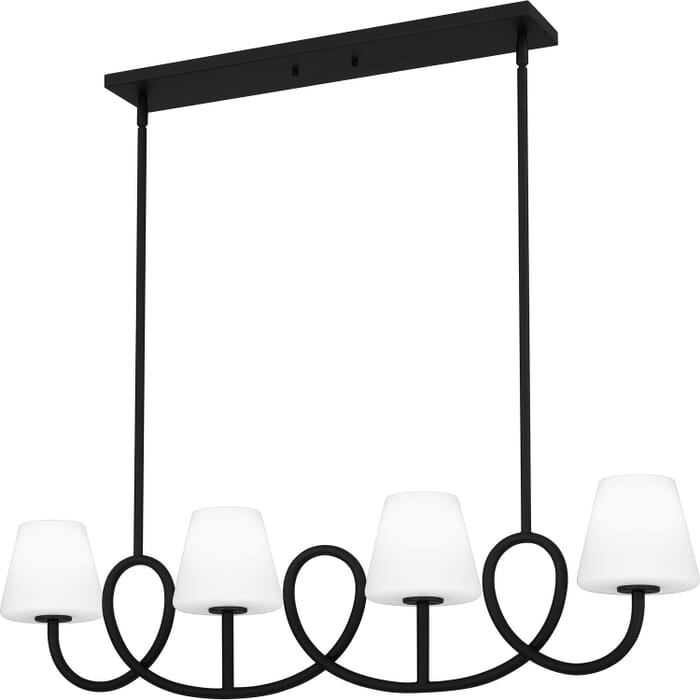 Four Light Linear Chandelier by Quoizel Four Light Linear Chandelier by Quoizel