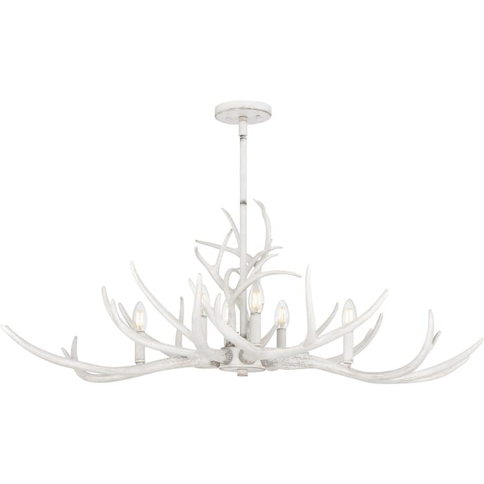 Six Light Linear Chandelier by Quoizel Six Light Linear Chandelier by Quoizel