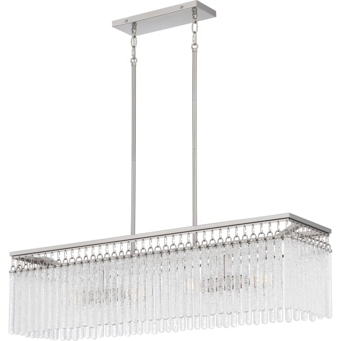 Four Light Linear Chandelier by Quoizel Four Light Linear Chandelier by Quoizel