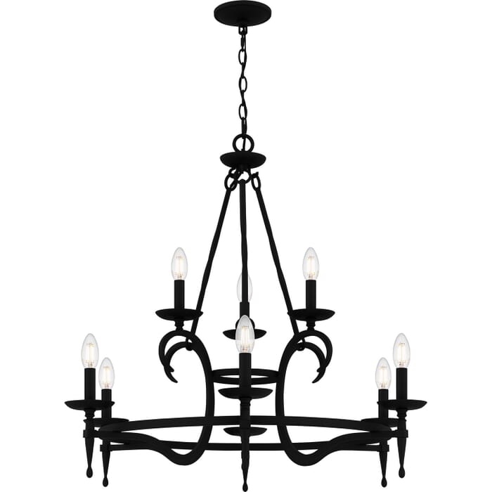 Nine Light Chandelier by Quoizel Nine Light Chandelier by Quoizel