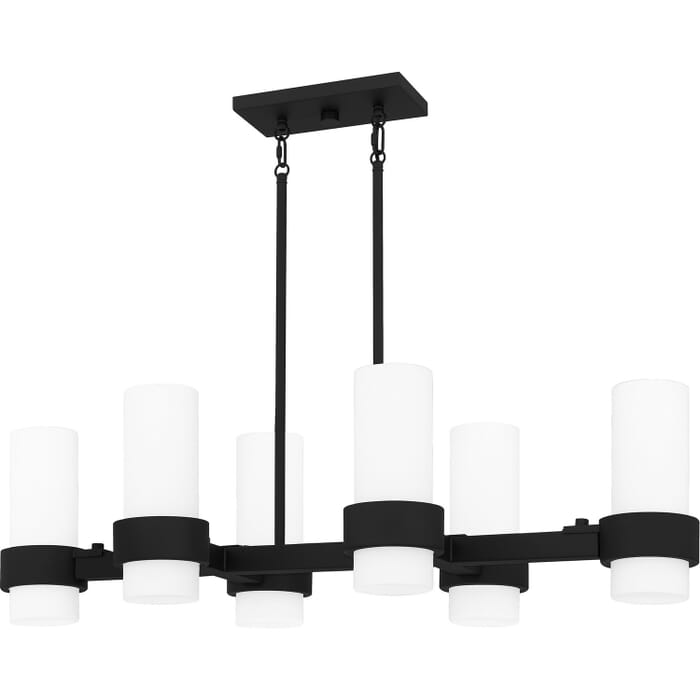 Six Light Linear Chandelier by Quoizel Six Light Linear Chandelier by Quoizel