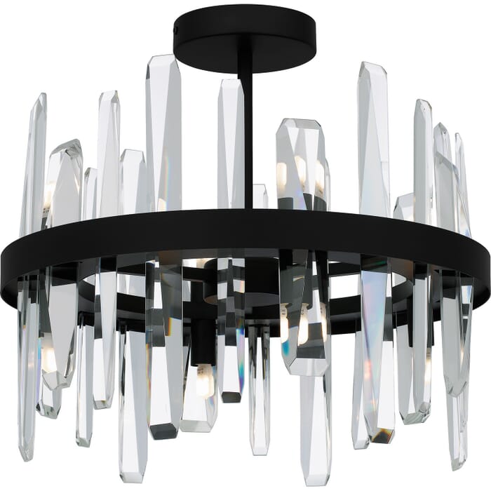 Eight Light Semi Flush Mount by Quoizel Eight Light Semi Flush Mount by Quoizel