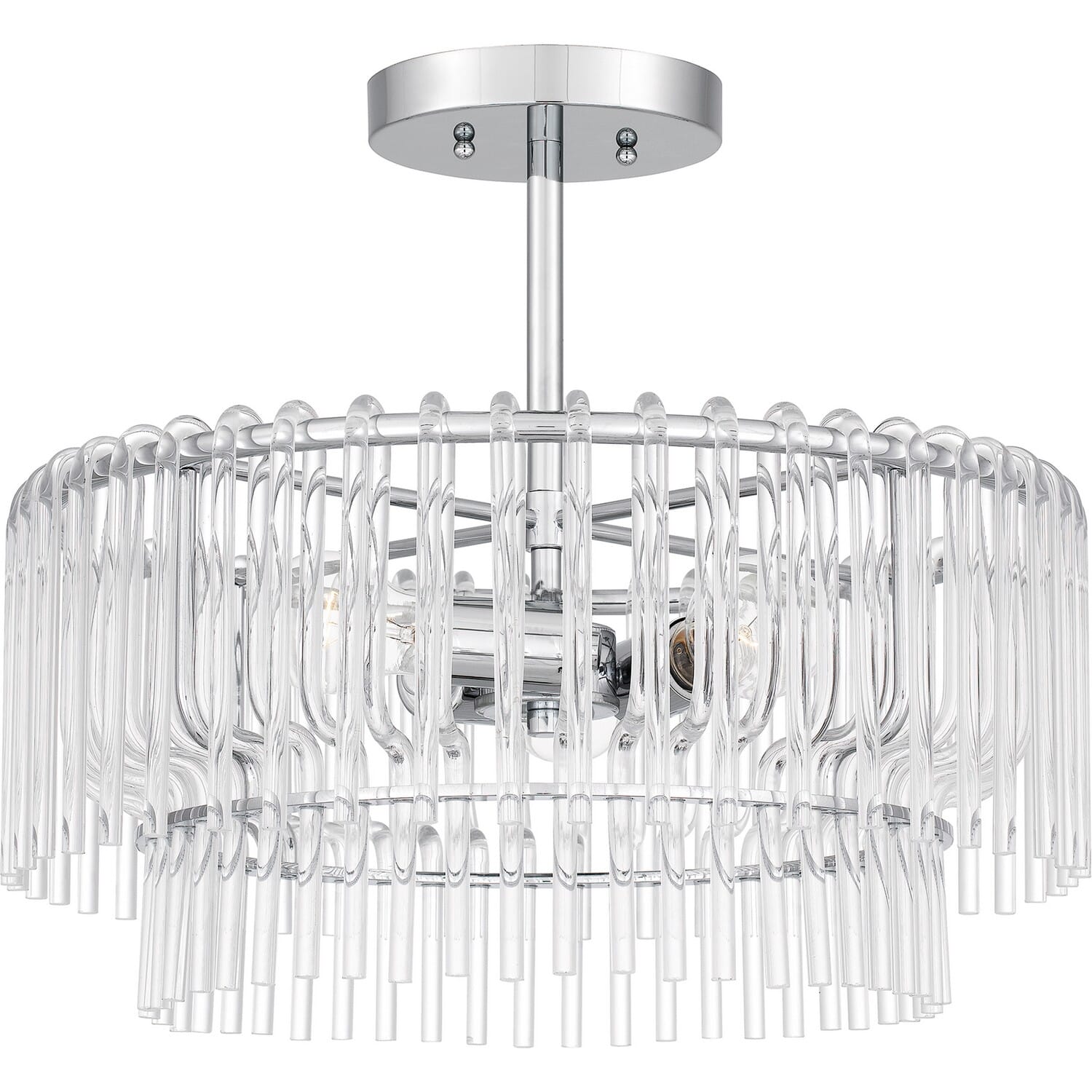 Three Light Semi Flush Mount by Quoizel