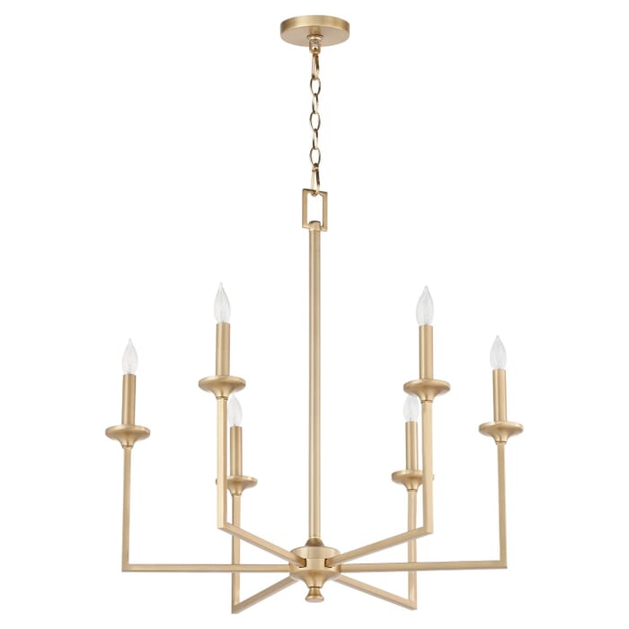 Six Light Chandelier by Quorum Six Light Chandelier by Quorum