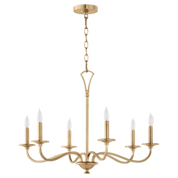 Six Light Chandelier by Quorum Six Light Chandelier by Quorum
