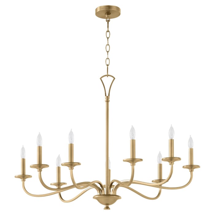 Nine Light Chandelier by Quorum Nine Light Chandelier by Quorum