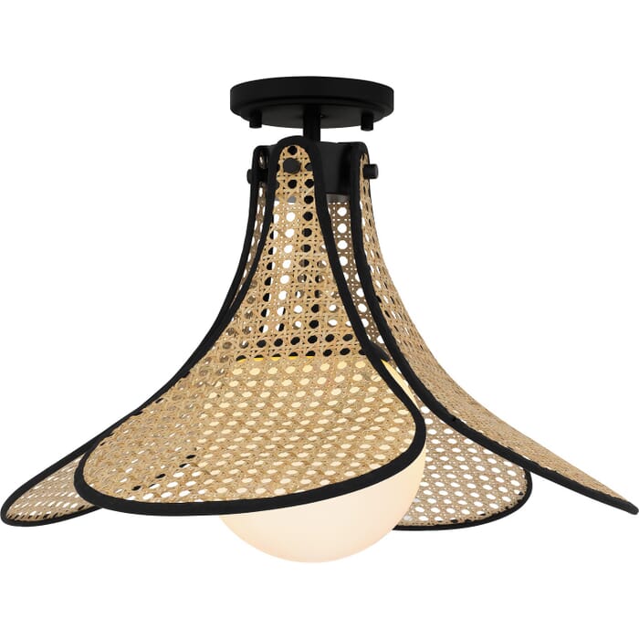 One Light Semi Flush Mount by Quoizel One Light Semi Flush Mount by Quoizel