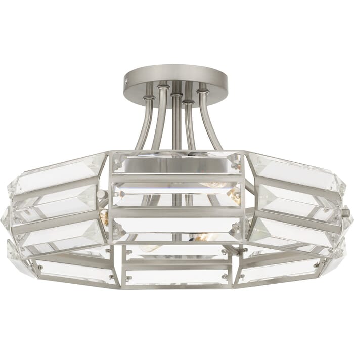 Four Light Semi Flush Mount by Quoizel Four Light Semi Flush Mount by Quoizel