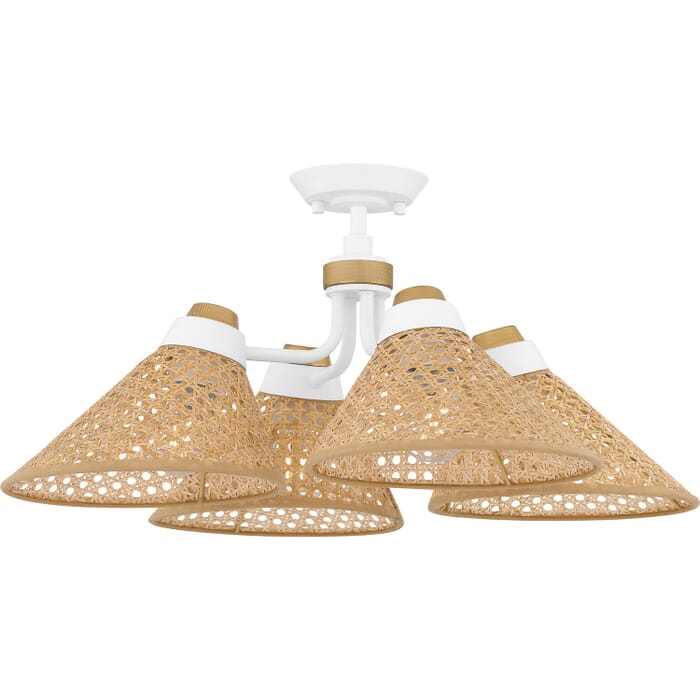 Four Light Semi Flush Mount by Quoizel Four Light Semi Flush Mount by Quoizel