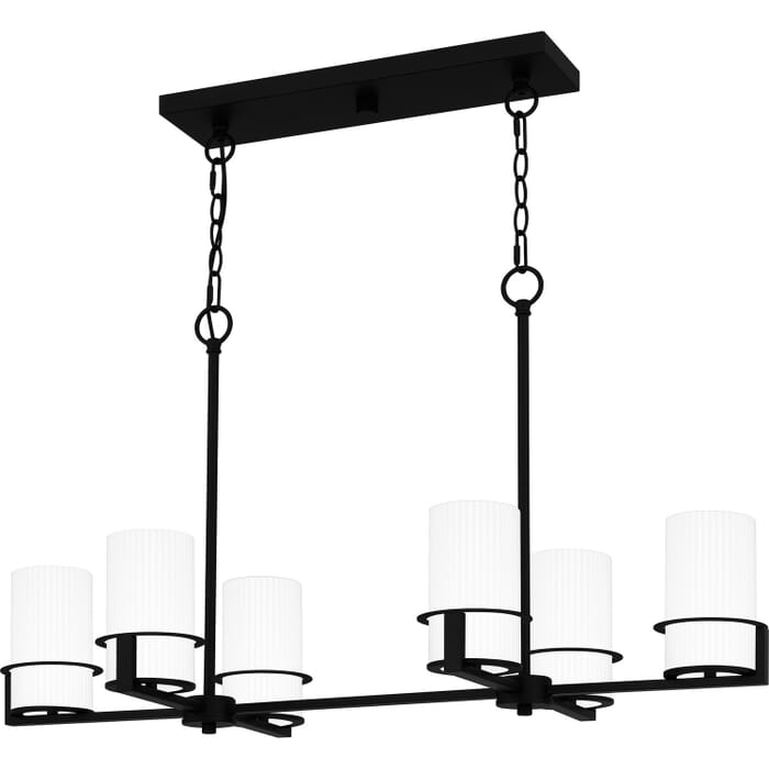 Six Light Linear Chandelier by Quoizel Six Light Linear Chandelier by Quoizel