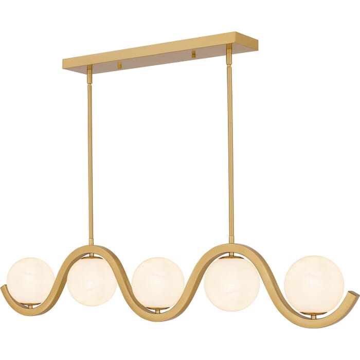Five Light Linear Chandelier by Quoizel Five Light Linear Chandelier by Quoizel