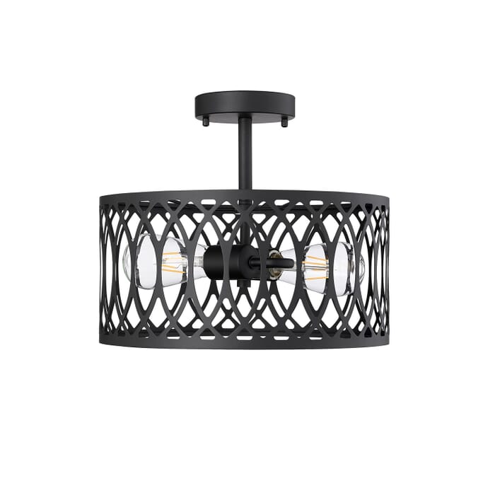 Two Light Semi-Flush Mount by Millennium Two Light Semi-Flush Mount by Millennium