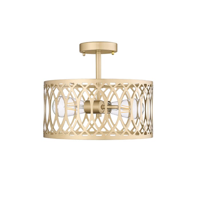 Two Light Semi-Flush Mount by Millennium Two Light Semi-Flush Mount by Millennium