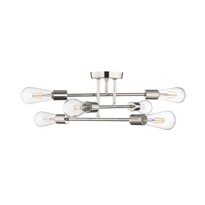 Six Light Semi-Flush Mount by Millennium Six Light Semi-Flush Mount by Millennium