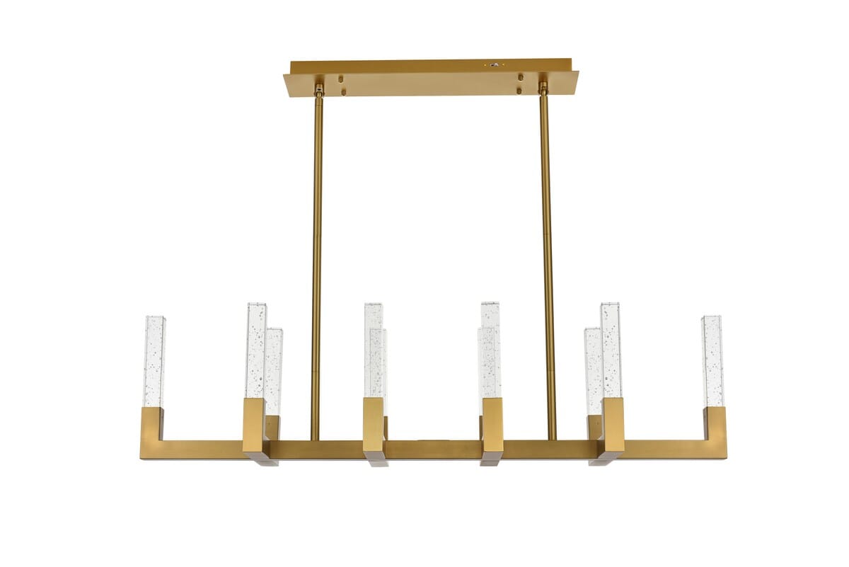 Noemi 10-Light LED Pendant in Satin Gold