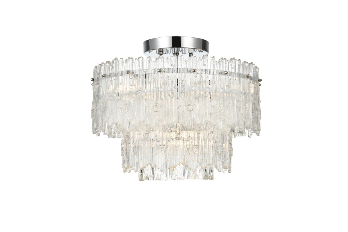 Emilia 4-Light Flush Mount in Chrome