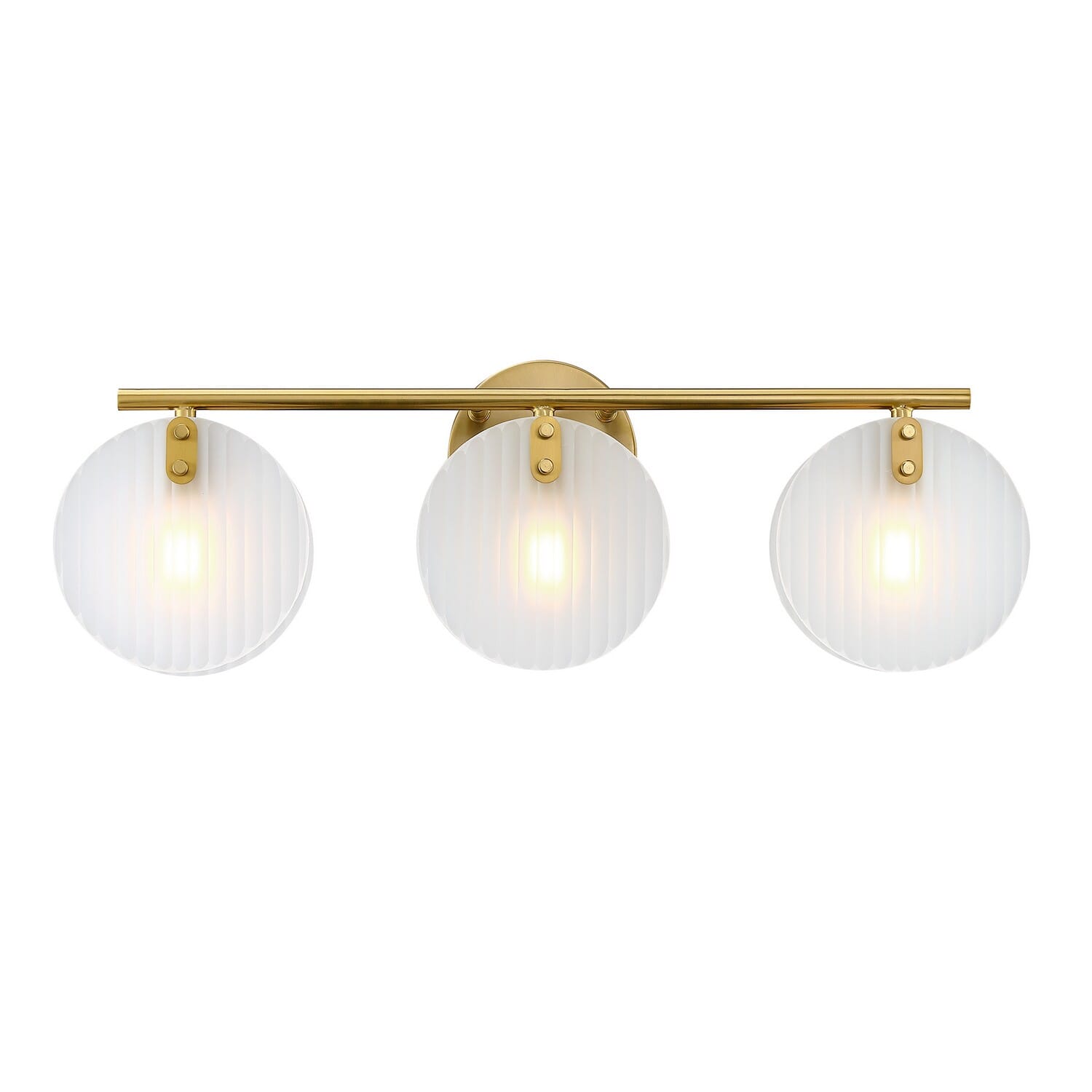 Sky Fall 3-Light Bathroom Vanity Light in Brushed Gold