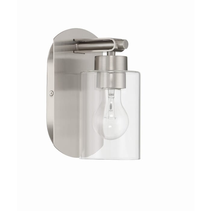 Hendrix 1-Light Wall Sconce in Brushed Polished Nickel Hendrix 1-Light Wall Sconce in Brushed Polished Nickel