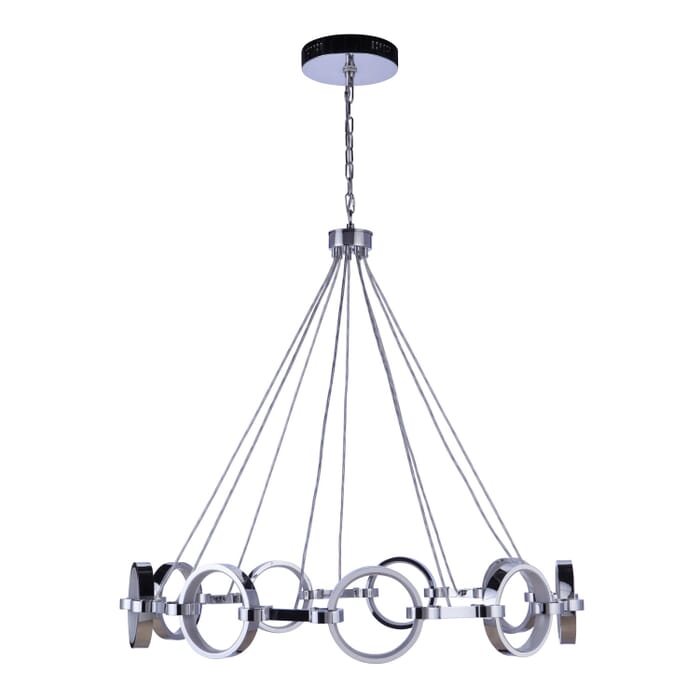 Context 9-Light LED Chandelier in Chrome Context 9-Light LED Chandelier in Chrome