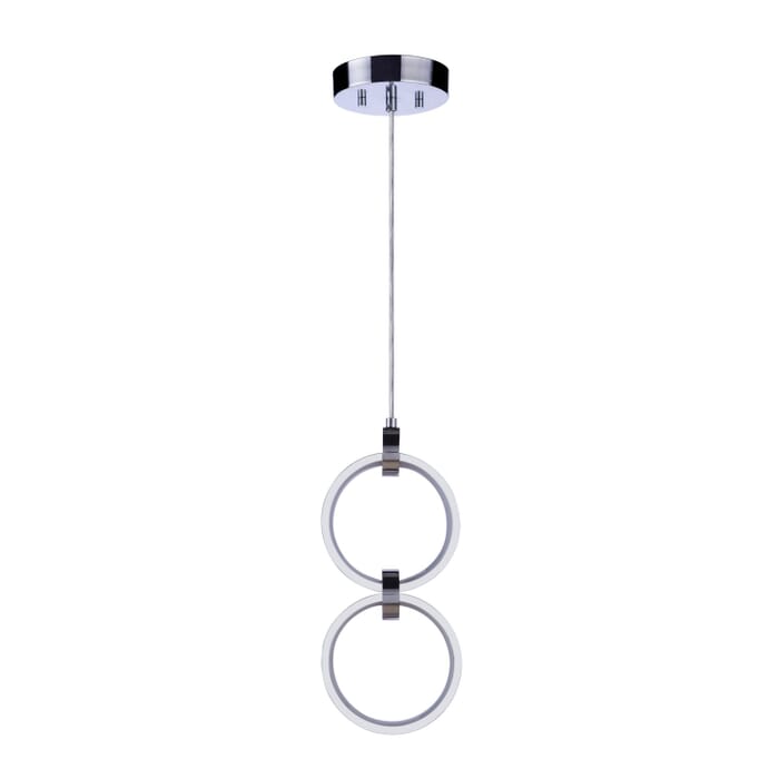 Context 2-Light LED Pendant in Chrome Context 2-Light LED Pendant in Chrome