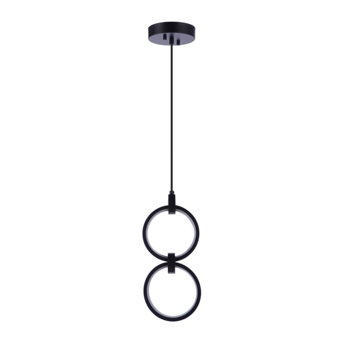 Context 2-Light LED Pendant in Flat Black Context 2-Light LED Pendant in Flat Black