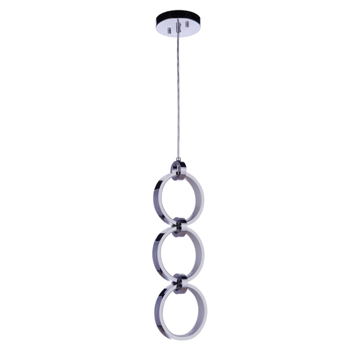 Context 3-Light LED Pendant in Chrome Context 3-Light LED Pendant in Chrome