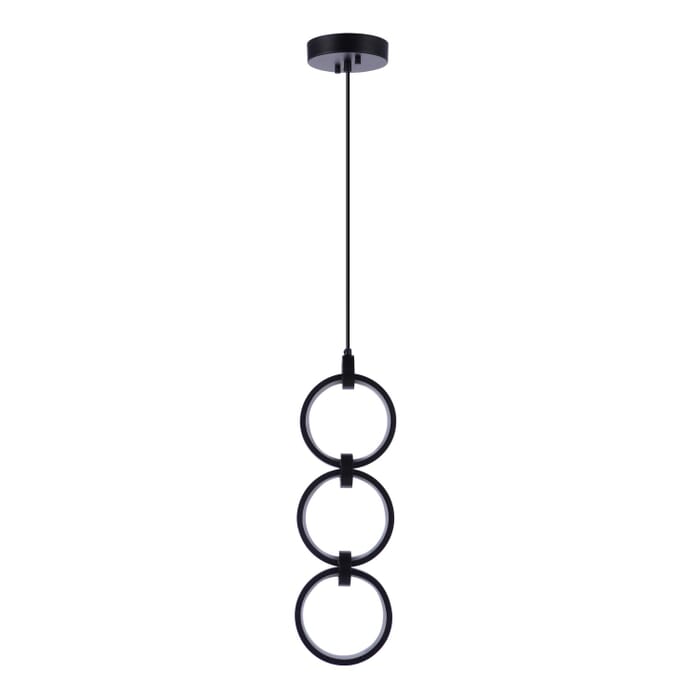 Context 3-Light LED Pendant in Flat Black Context 3-Light LED Pendant in Flat Black