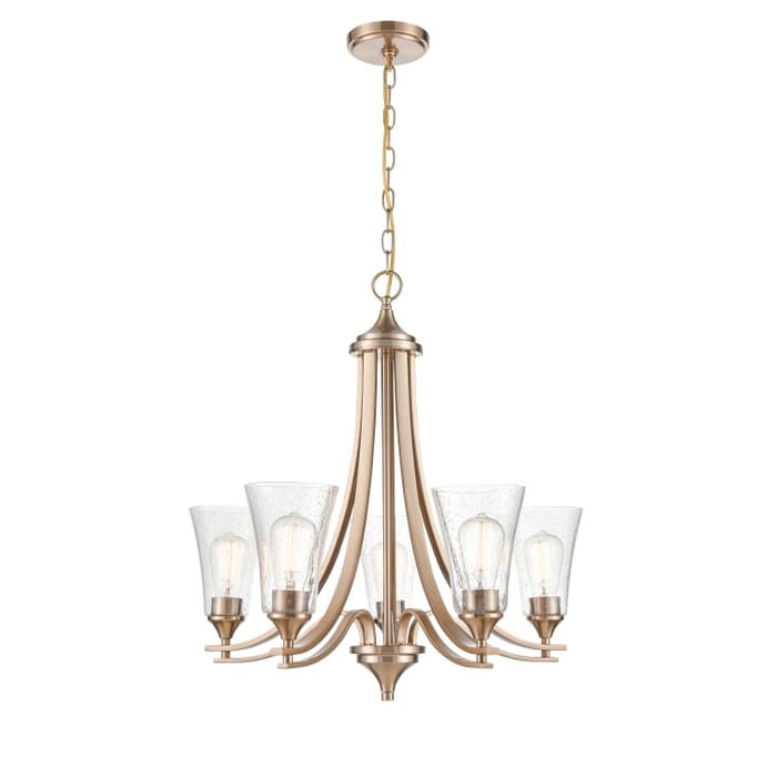 Millennium Natalie 5-Light Chandelier in Modern Gold Millennium Natalie 5-Light Chandelier in Modern Gold